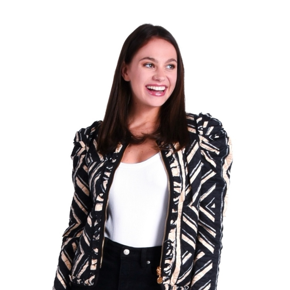 Emily McCarthy Ava Jacket Plaid Noir